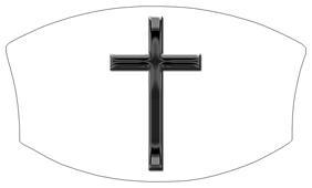 DNSWILL 510 BK WT Black Single Cross White